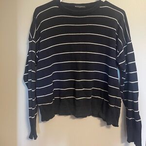 Brandy melville Navy and white striped sweater sizes XS-M